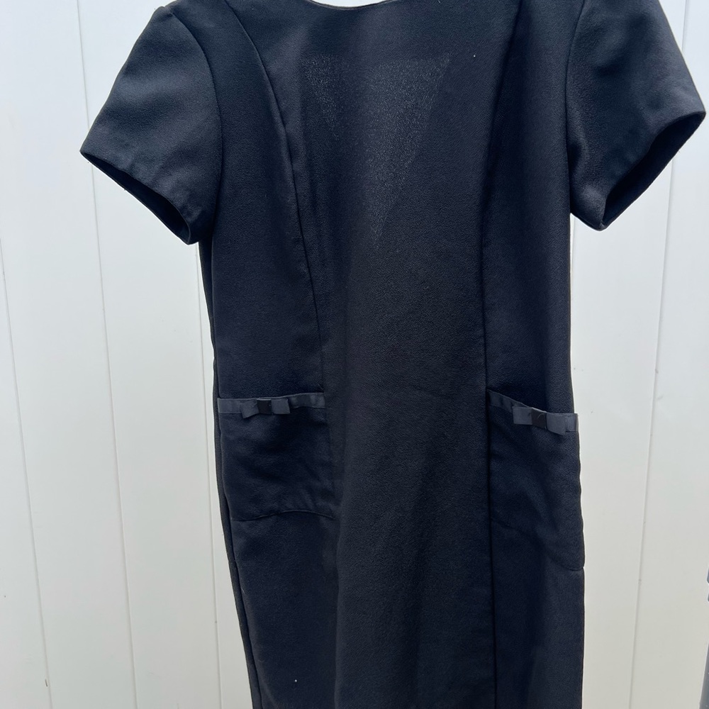VINTAGE. Willow Ridge Charcoal Short Sleeve Dress